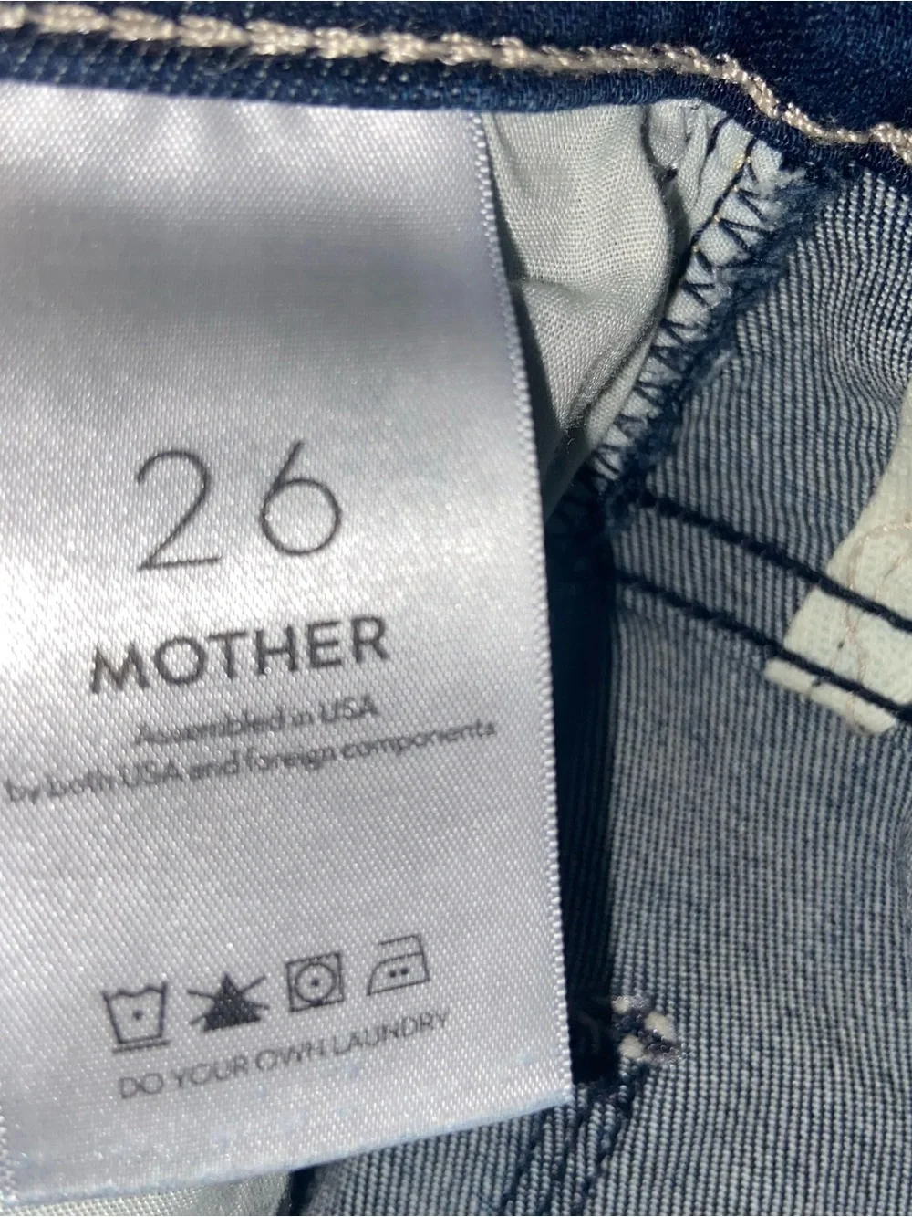 Mother Jeans Womens 26 Blue Insider Crop Step Fray Tongue And Chic USA Denim